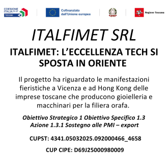 Italfimet Tech in Oriente